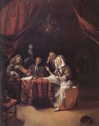 Godfried Schalcken A Family Concert (mk25 oil